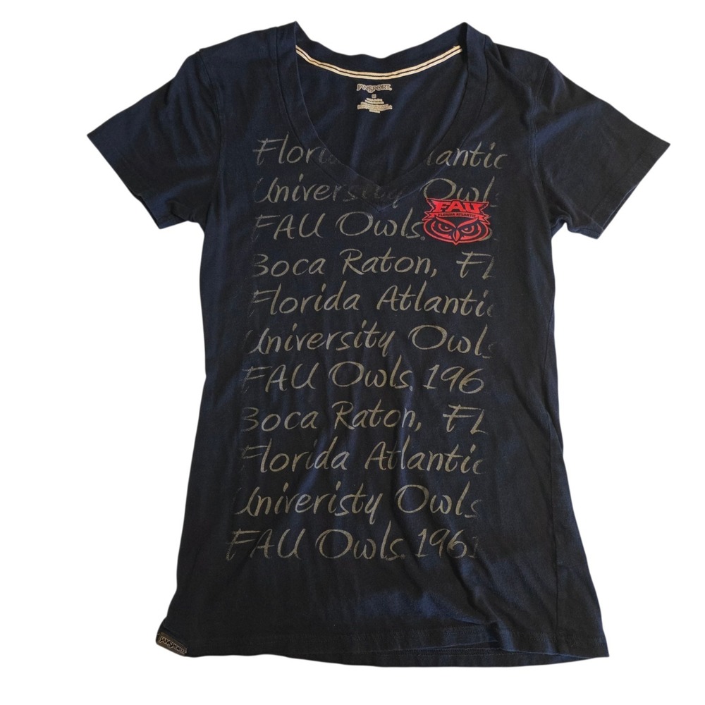 FAU Owls T-Shirt Florida Atlantic University Football Jansport Womens‎ Medium